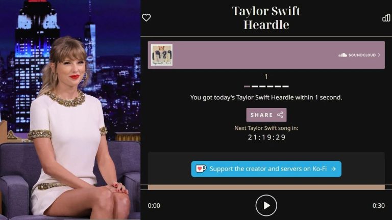 taylor swift heardle